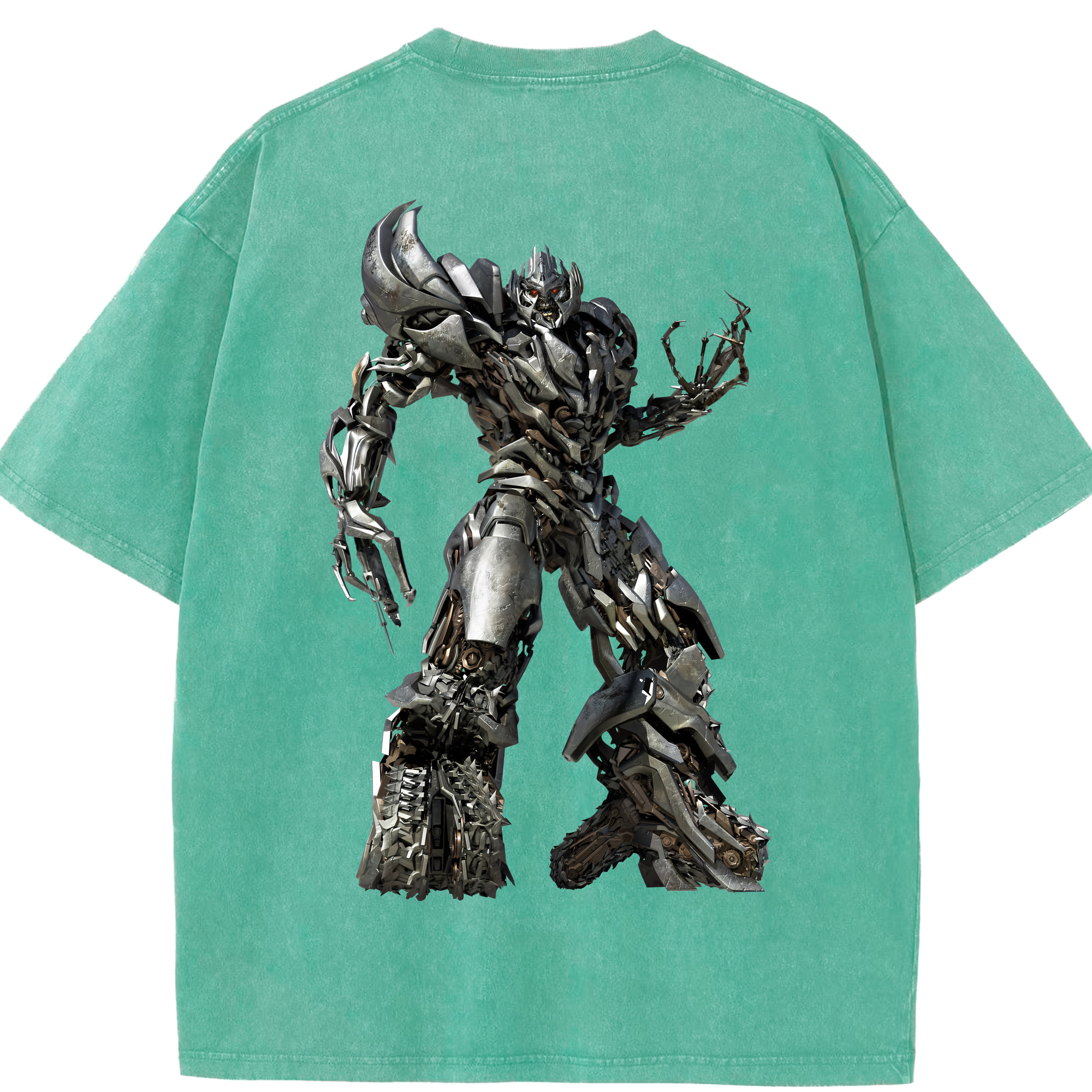 （画像用） Transformers トランスフォーマー 綿100% ヴィンテージ風 半袖Tシャツ（背面プリント）
